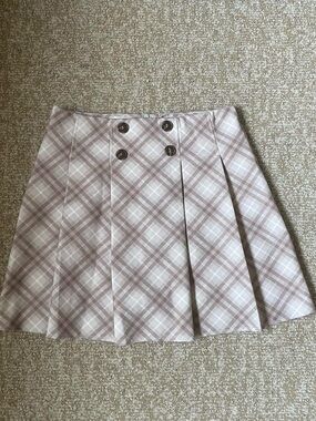 french kiss plaid skirt